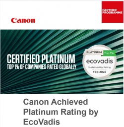 Canon получи престижния Платинен рейтинг от EcoVadis